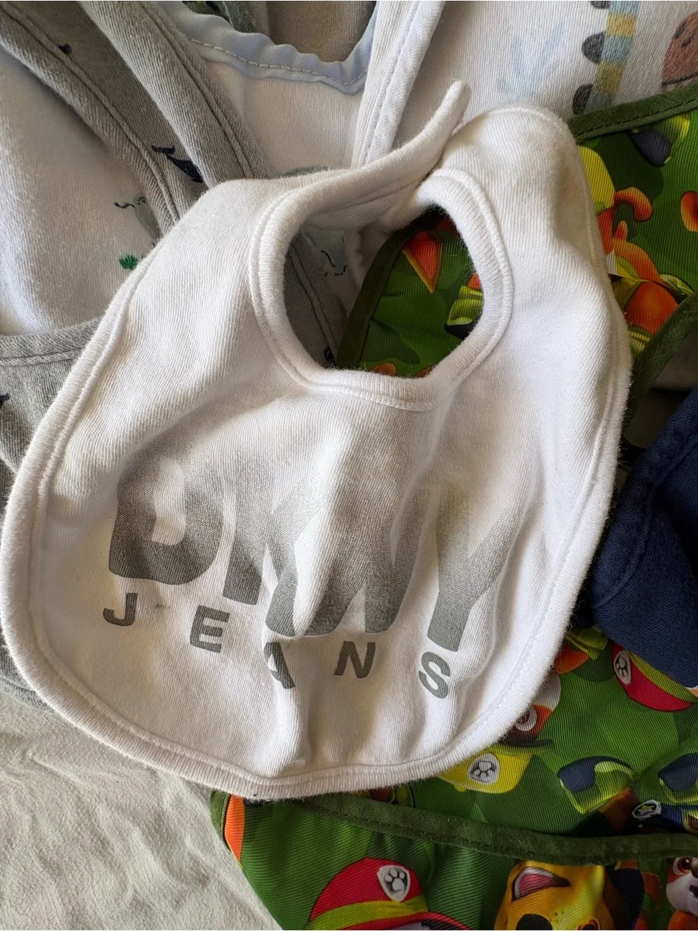 Baby Boy Bib Lot Paw Patrol DKNY Dinosaurs Animals Assorted